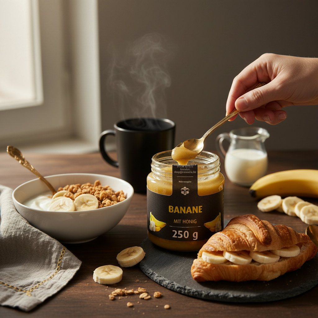 Honig mit Frucht 3`er Set, Mango, Banane, Drachenfrucht mit Honig je 250g