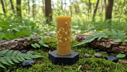 Kerze Maiglöckchen Motiv