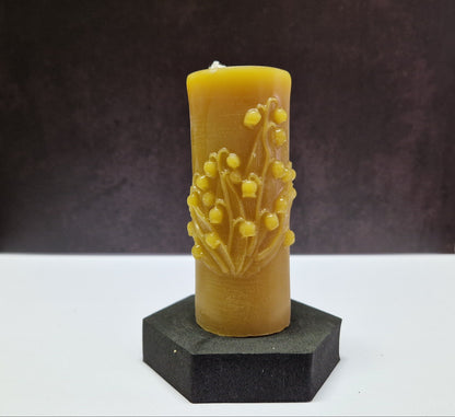 Kerze Maiglöckchen Motiv