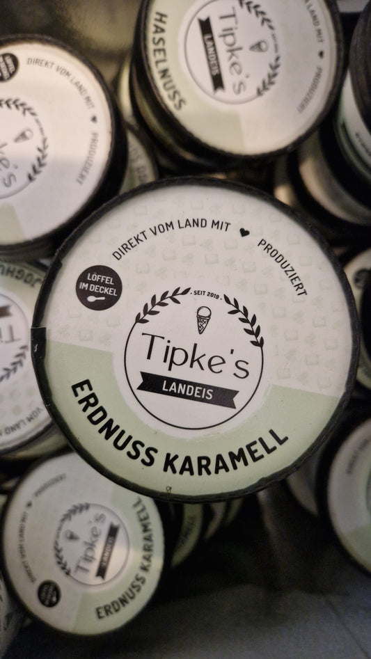 Erdnuss-Karamell Eis - Tipke´s