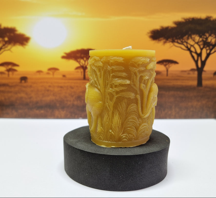 Kerze Elefant in der Serengeti Motiv