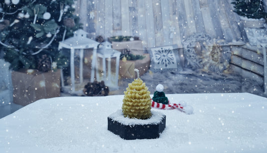 Kerze "Tannenzapfen!