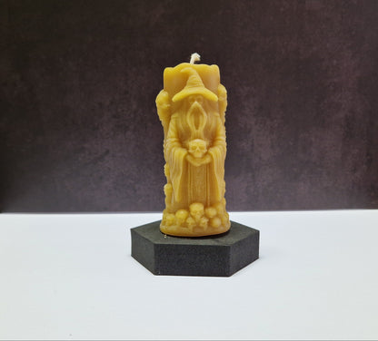 Kerze Zauberer im Wald Motiv