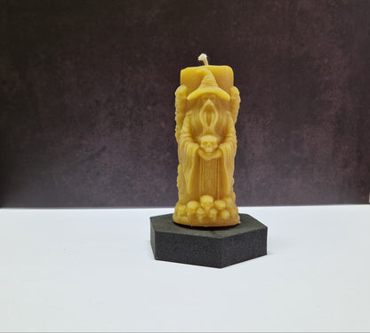 Kerze Zauberer im Wald Motiv